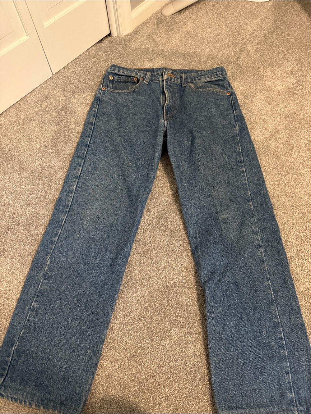 Levi's Men's Straight-Leg Dark Blue Jeans